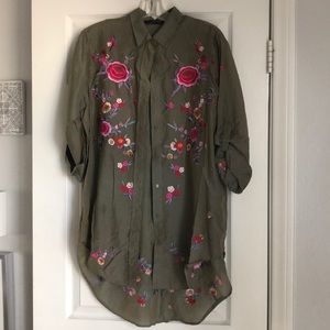 Zara Embroidered Shirt